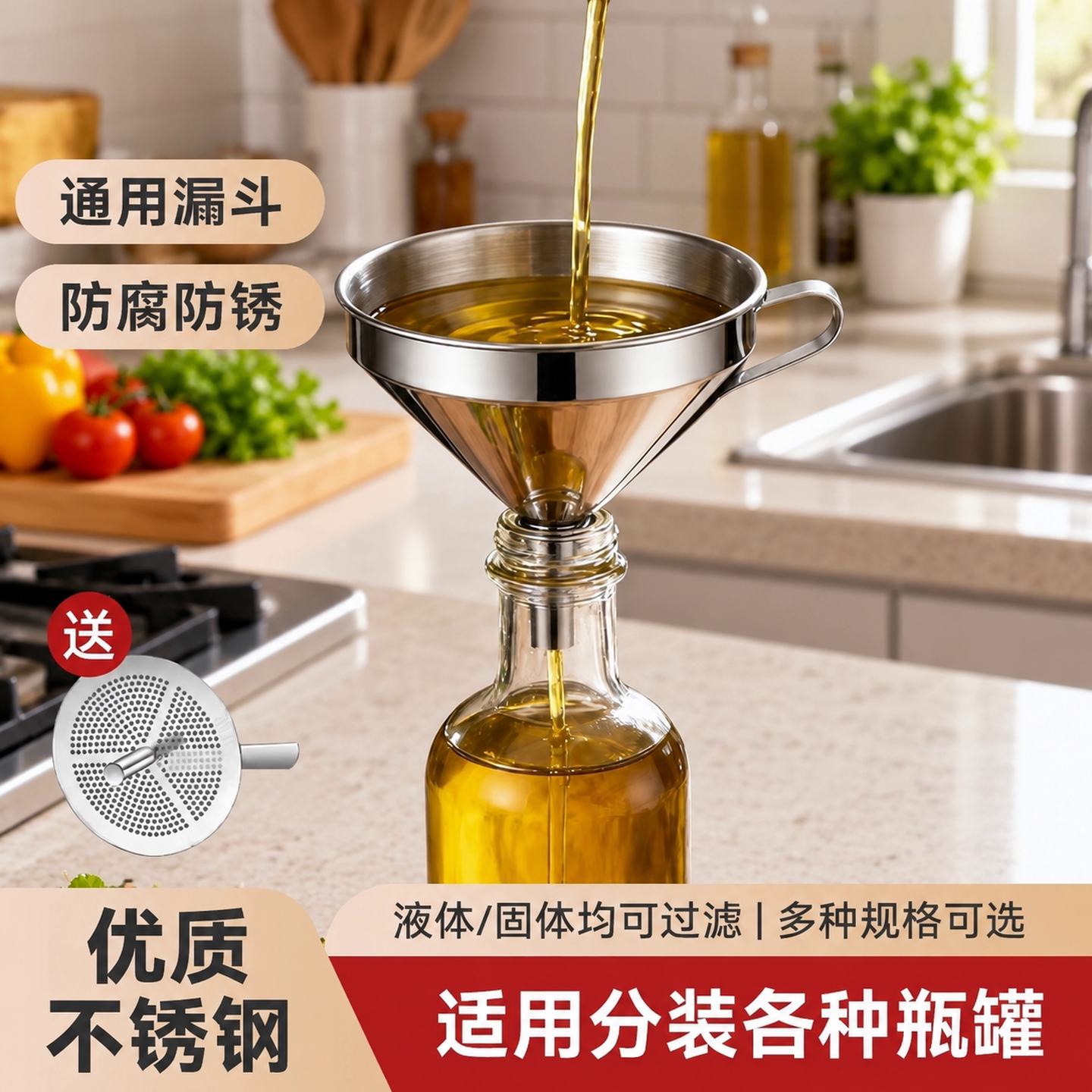 特大加厚漏斗大全不锈钢漏斗酒漏大口径商用下料斗加燃油漏斗大号