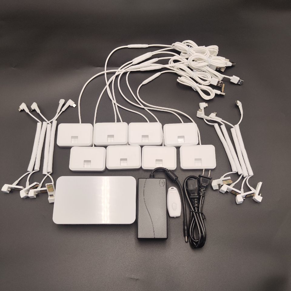 上新手机防盗器体验台柜台充电3.7小孔适用华为苹果小米桌面报警