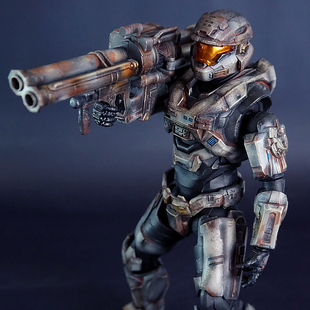 光环电影贵族六号士官长光晕可动模型玩具手办重涂仿真战损生日限