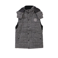 Spike G card thương hiệu cao cấp giảm giá nam chính hãng mới mùa thu áo vest cotton trùm đầu vest 3B060 - Áo vest cotton áo ba lỗ trắng