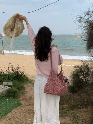 Шоппер для отдыха, вместительная и большая сумка на одно плечо