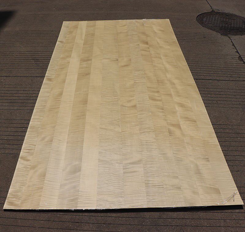 kd板科定板6101hu枫影木饰面 枫木水波纹护墙板 木饰面板