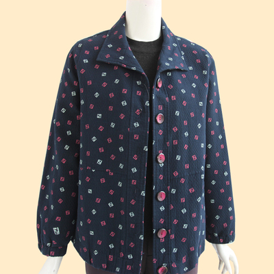 中老年人秋季休闲风夹克奶奶装