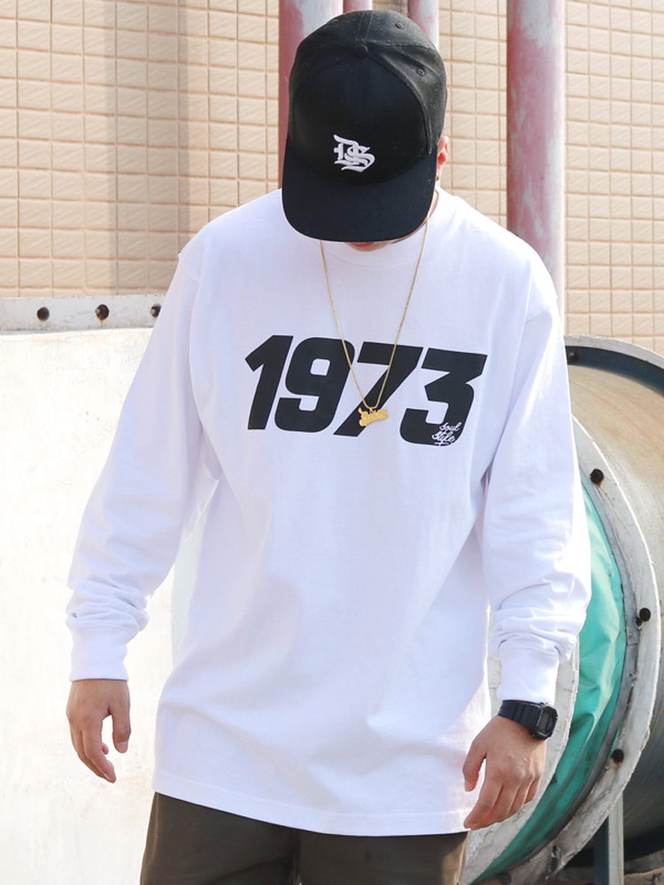 SOULSTYLE1973美式小领口长袖T恤