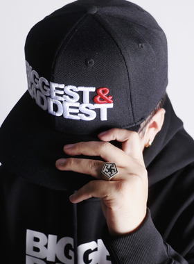 FBS x BIGGEST BADDEST联名经典款立体刺绣LOGO嘻哈街舞棒球帽子