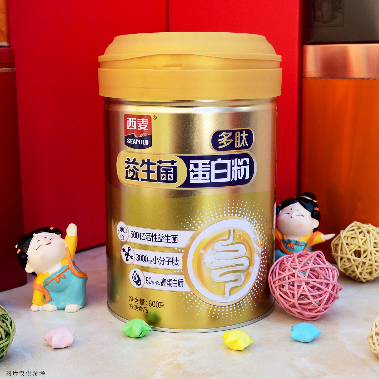 西麦多肽益生菌蛋白粉600g罐装