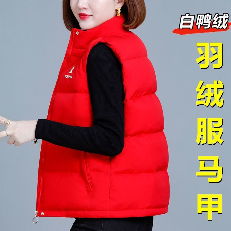 啄木鸟秋冬季马甲韩版休闲女士立领宽松叠穿纯色时尚青春活力百搭