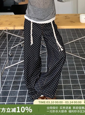 YANAG百搭宽松倒装腰头牛仔裤水洗长裤女26春夏新款