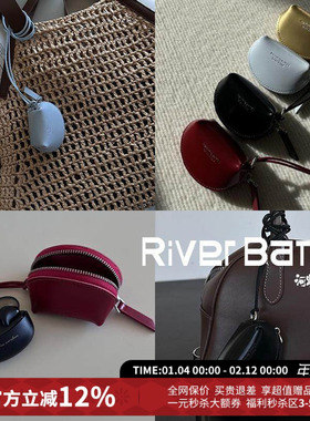 【5折现货】SOUL HUG压花logo方圆形财务自由零钱包25春夏新款河