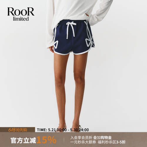 福蝶蝴蝶结运动短裤女夏季新款