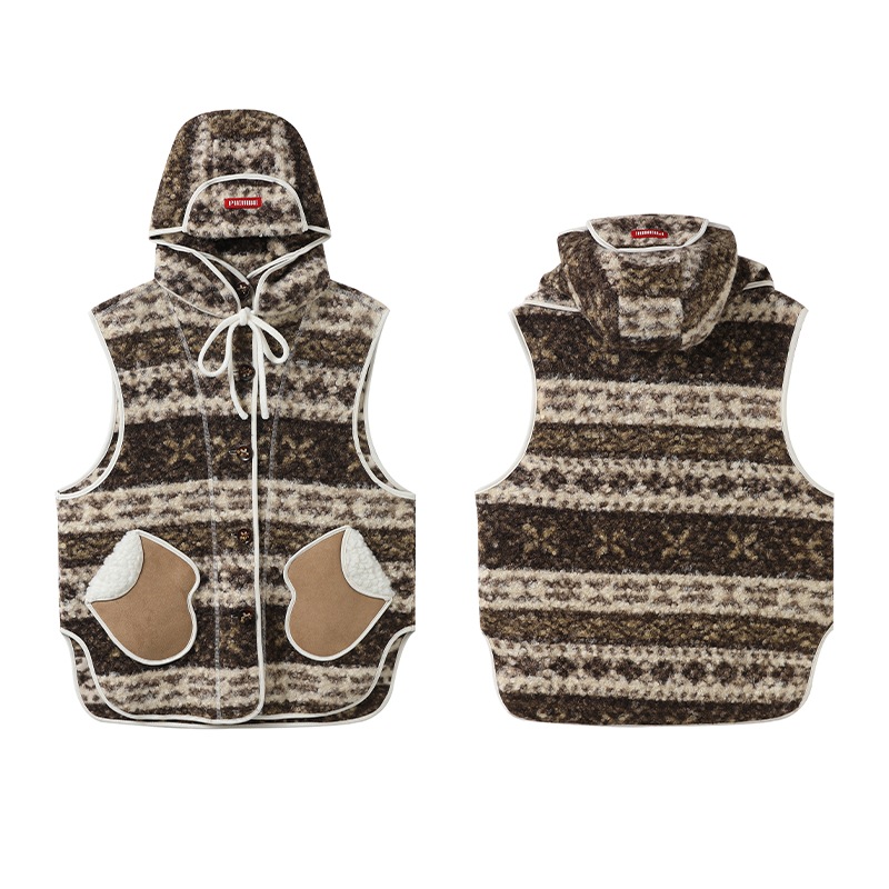 丿未PUREVENUS休闲牧马少女草甸连帽马甲女26新款,女装/女士精品,马夹,淘宝优惠券,粉丝福利购,淘宝优惠卷