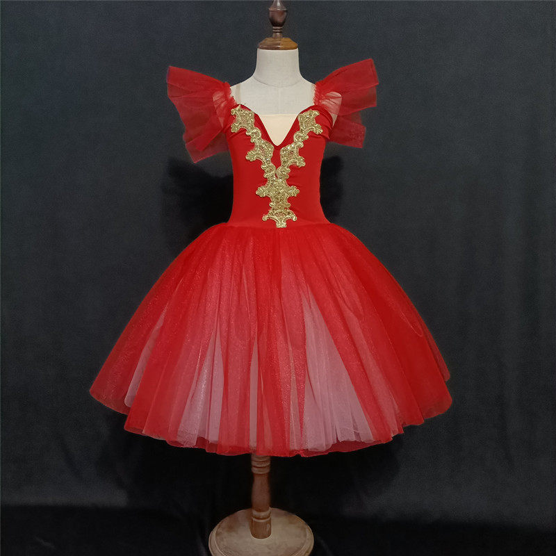 公主舞台演出服软纱蓬蓬裙测试推