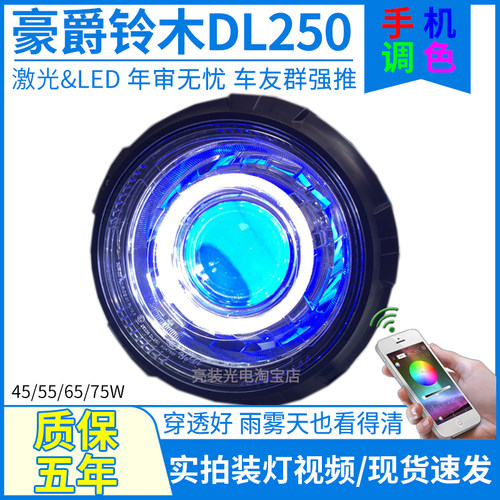 DL250大灯穿透雨雾天怒对远光狗