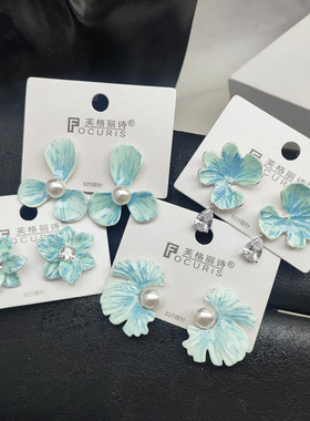 芙格丽诗轻奢彩釉珍珠耳钉耳环
