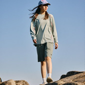 秋装 山川有物 山系户外运动速干t恤男女打底衣中性风宽松长袖 上衣