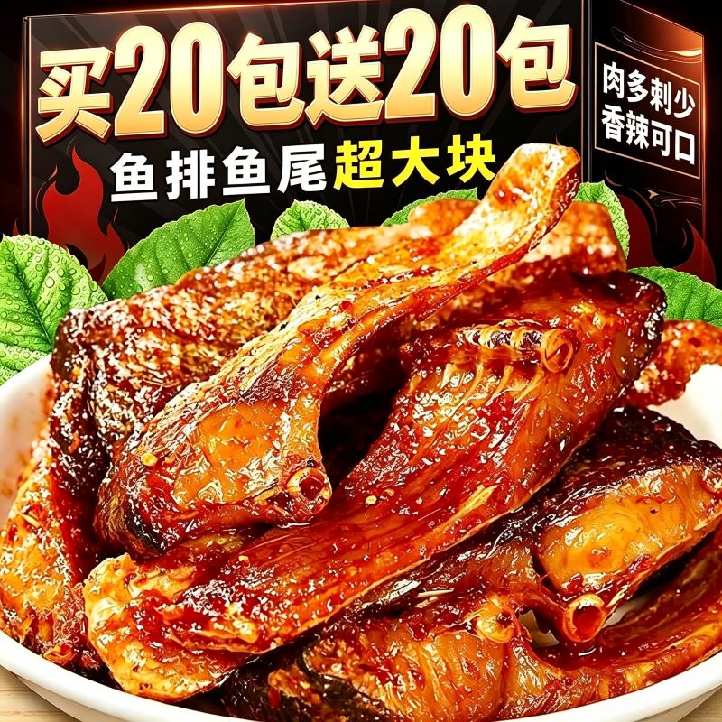 香辣鱼排香辣可口肉多刺少