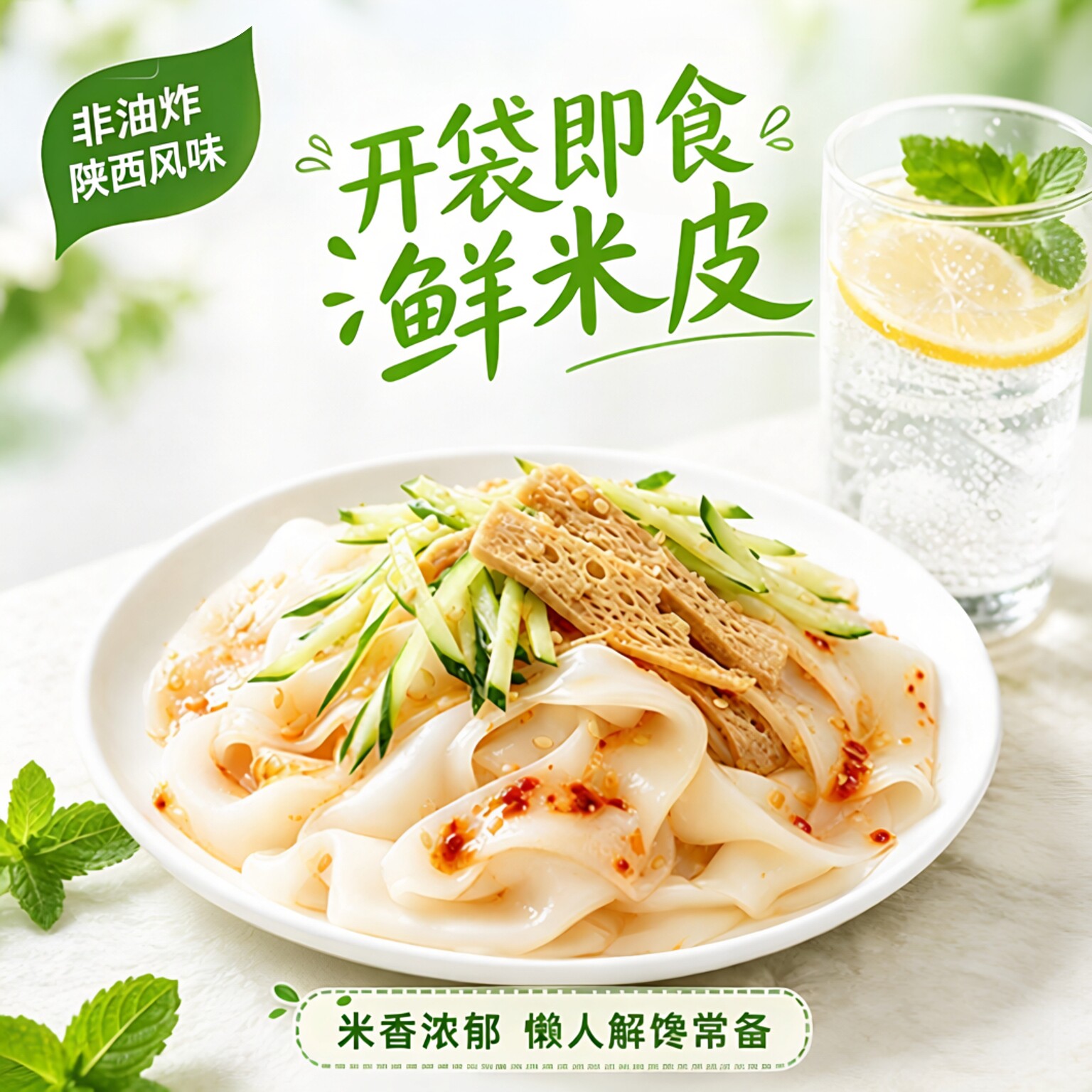 鲜拌米皮常温储存米香浓郁