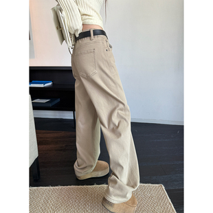 显腿直直筒牛仔裤 Here 黄油饼干定制长绒加倍保暖窄版 shop yaya