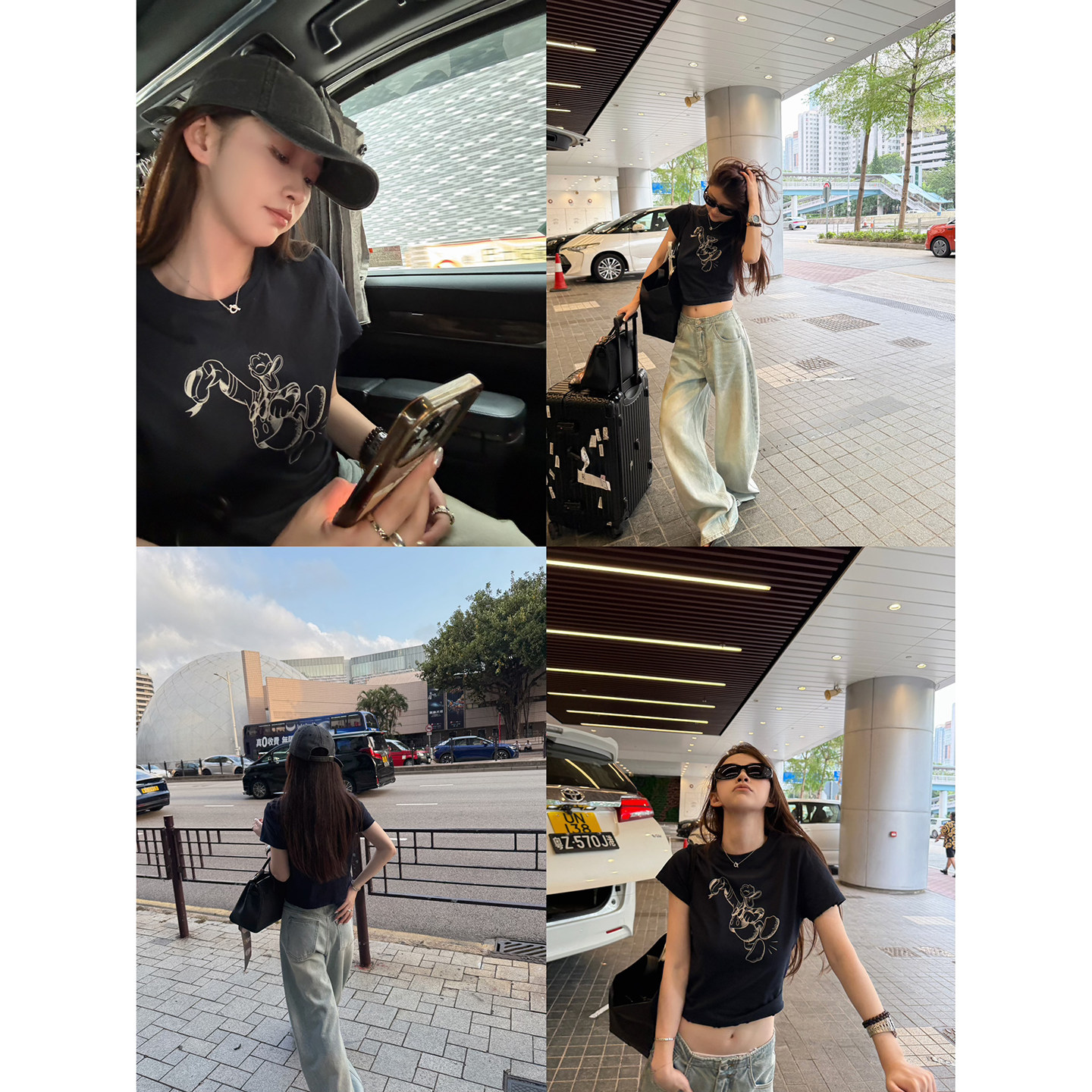 Here yaya shop 4.8 20:00贩卖童趣重工水洗磨破涂鸭棉质小t