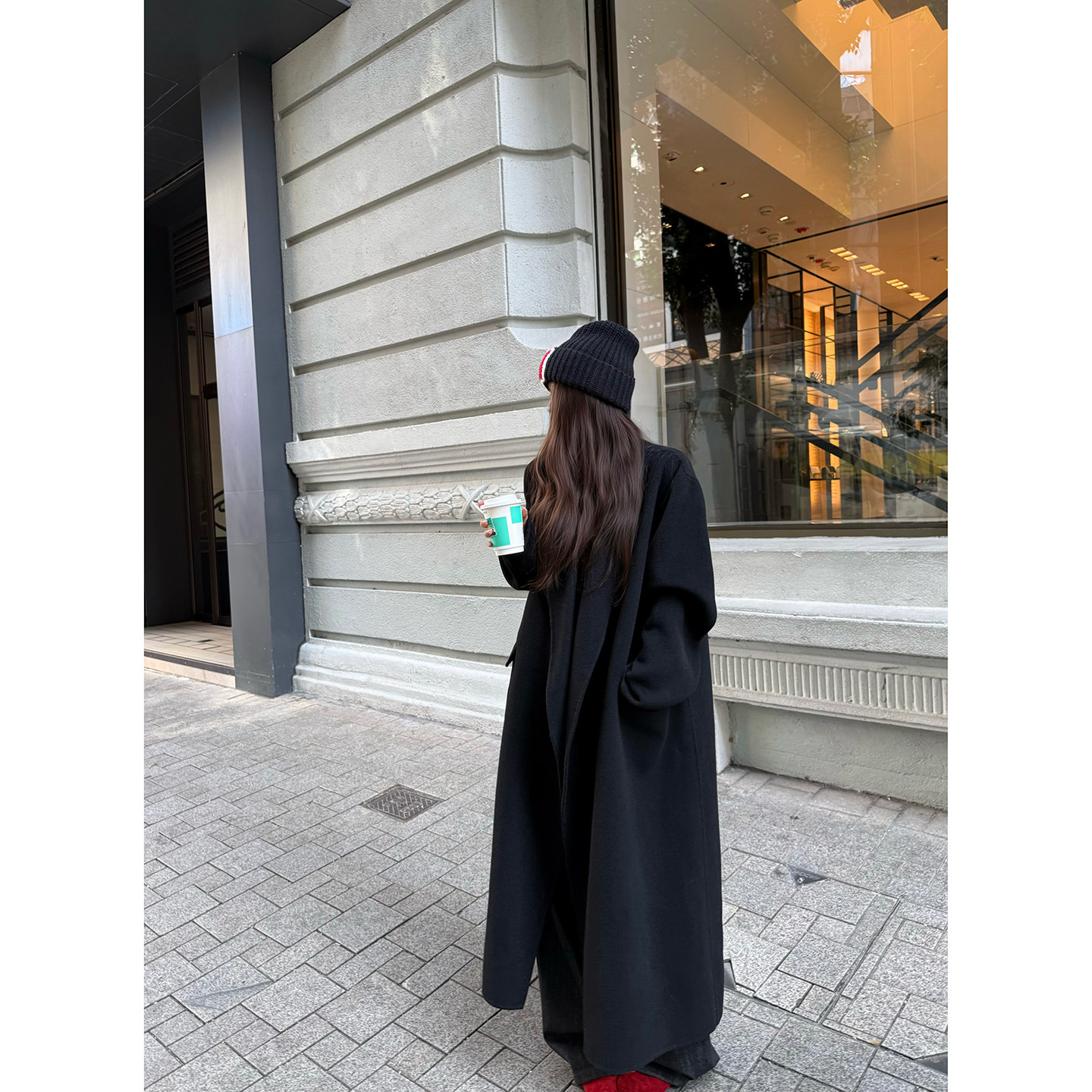 Here yaya shop 店主典藏row版版型惊艳又质感手工翻领羊毛大衣