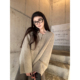 shop Here yaya 奶油雾霜温油感厚实慵懒感兔毛工艺感毛衣