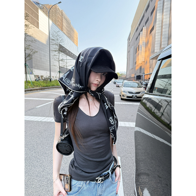 本期必入氧气呼吸t天丝+桑蚕丝慵懒鹅蛋领纸片人t瘦瘦t