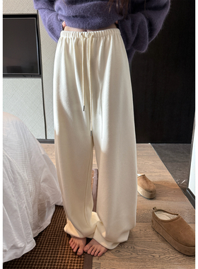 Here yaya shop 12.26 经典回馈绵绵奶酥经典直筒加绒厚实遛弯裤