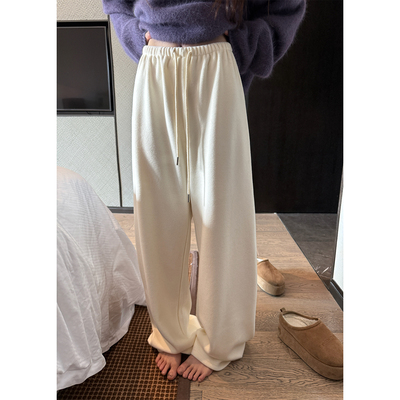 Here yaya shop 12.26 经典回馈绵绵奶酥经典直筒加绒厚实遛弯裤