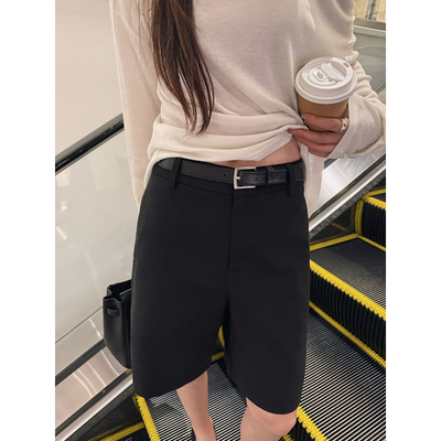 Here yaya shop 强推首尔老钱复合挺括ju好穿68%天丝阔腿工装中裤