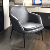 北欧沙发单人家用艺术现代简约创意阳台椅老虎椅商务休闲洽谈椅子