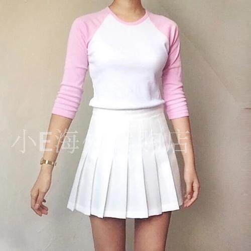 americanapparel纯棉棒球T恤