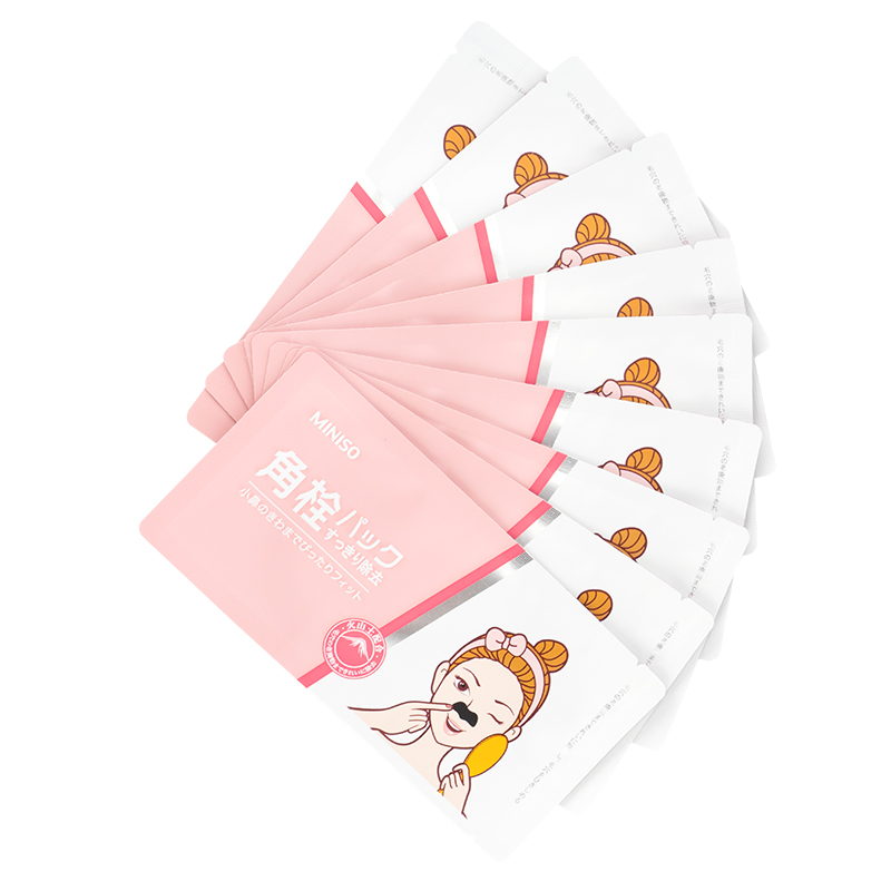 MINISO/名创优品 女士火山泥化妆残留物质鼻膜贴10片装毛孔男女生