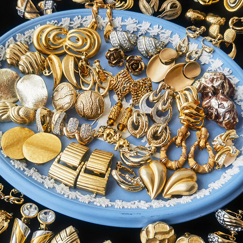 中古耳饰品vintage复古日本