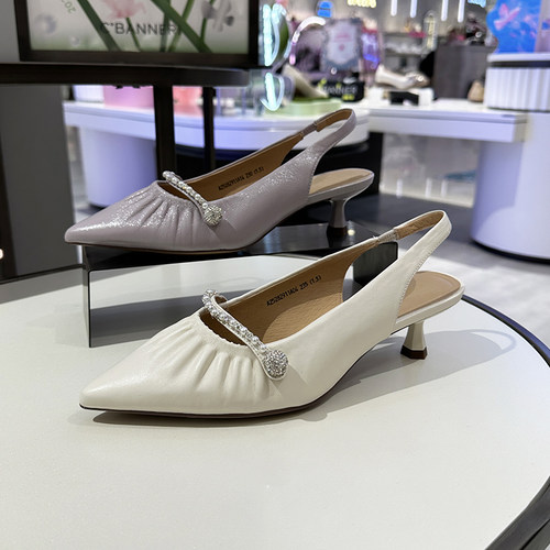 千百度商场同款正品时装凉鞋