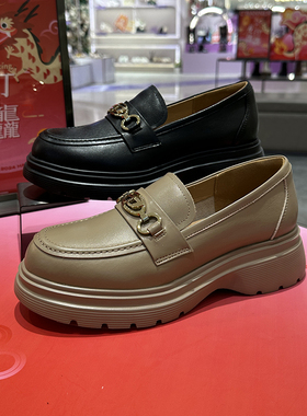 CBANNER千百度女鞋2024新款春季乐福鞋舒适百搭A24120712B01B13