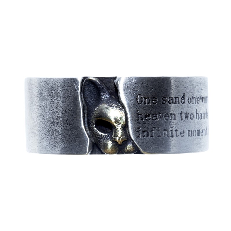 原创纯银银戒指个性字母