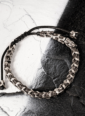 白木黑冰原创新款s925蛇骨手链