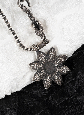 白木黑冰个性朋克男女风925银