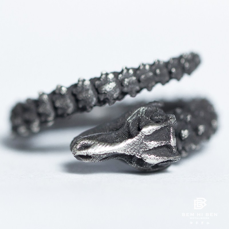 原创设计手工银饰戒指潮牌嘻哈