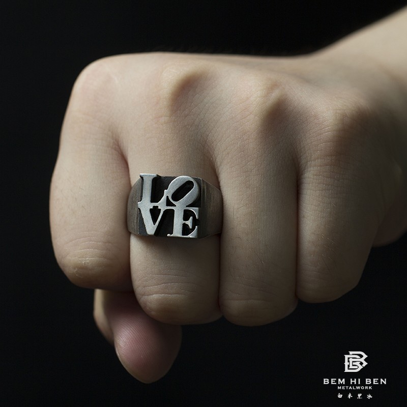 白木黑冰原创设计手工女男银饰