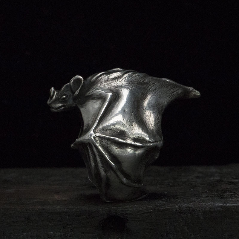 原创手工开口戒指潮男朋克暗黑