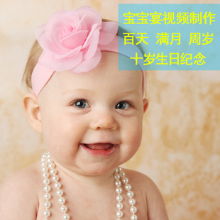 宝宝宴视频制作百天百日满月周岁十岁生日儿童电子相册制作加急