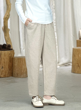 掂量女装 秋季新款简约纯色休闲长裤女显瘦百搭直筒裤Y4V01Z12972