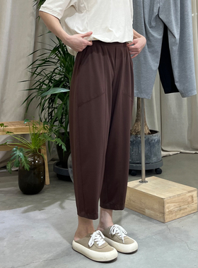 掂量女装 夏季新款设计感纯色休闲裤百搭宽松显瘦简约L2V01Z14149