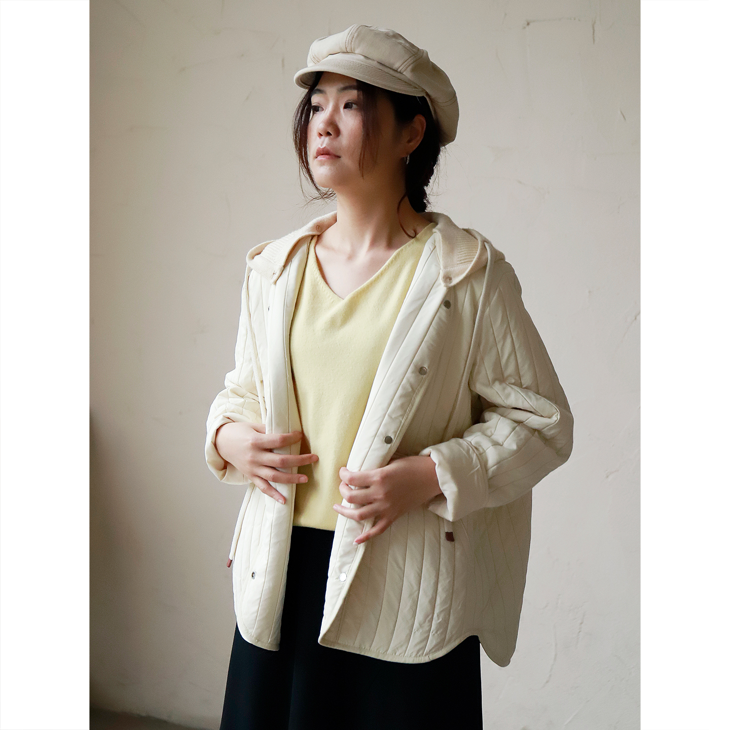 掂量女装秋冬季连帽棉服宽松大码