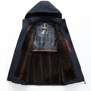 现货主推！551/P68加绒加厚棉衣男商务爸爸棉服中老年棉袄父亲装图片