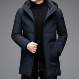 高品货！9902/P280中老年商务休闲中长款羽绒服爸爸羽绒外套，男装羽绒服，星座1216
