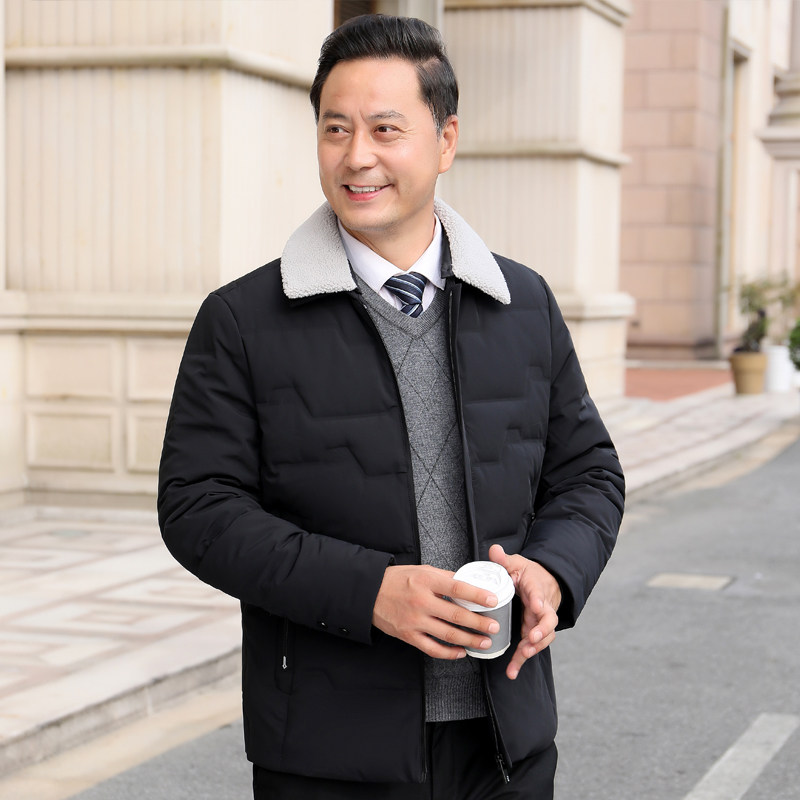 92001/P190中老年休闲商务羽绒服外套中青年爸爸轻薄羽绒外套，男装羽绒服，星座1216