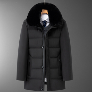 高品棉服！8813/P140中老年冬季加绒加厚外套爸爸棉衣老年中长款图片