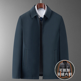 可脱内胆！8909/P210商务绅士羽绒服中老年爸爸翻领钮扣羽绒外套，男装羽绒服，星座1216